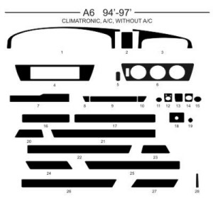 a6 94-97 (climatronic,ac,without ac)