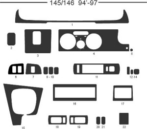 dashboard set alfa romeo 145_94-97